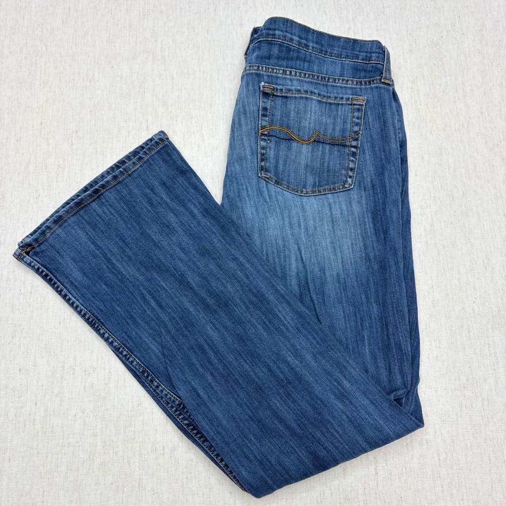 NOBO No Boundaries Denim Womens Bootcut Jeans Blue Medium Wash Size 15 Tall Y2K